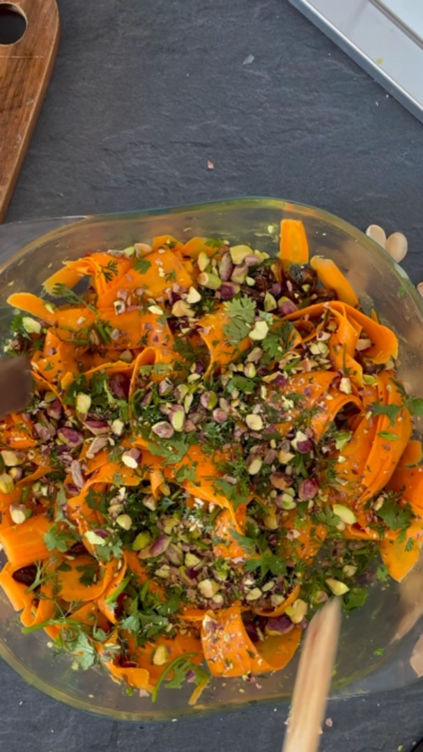 Carrot Salad with Dates, from the reel