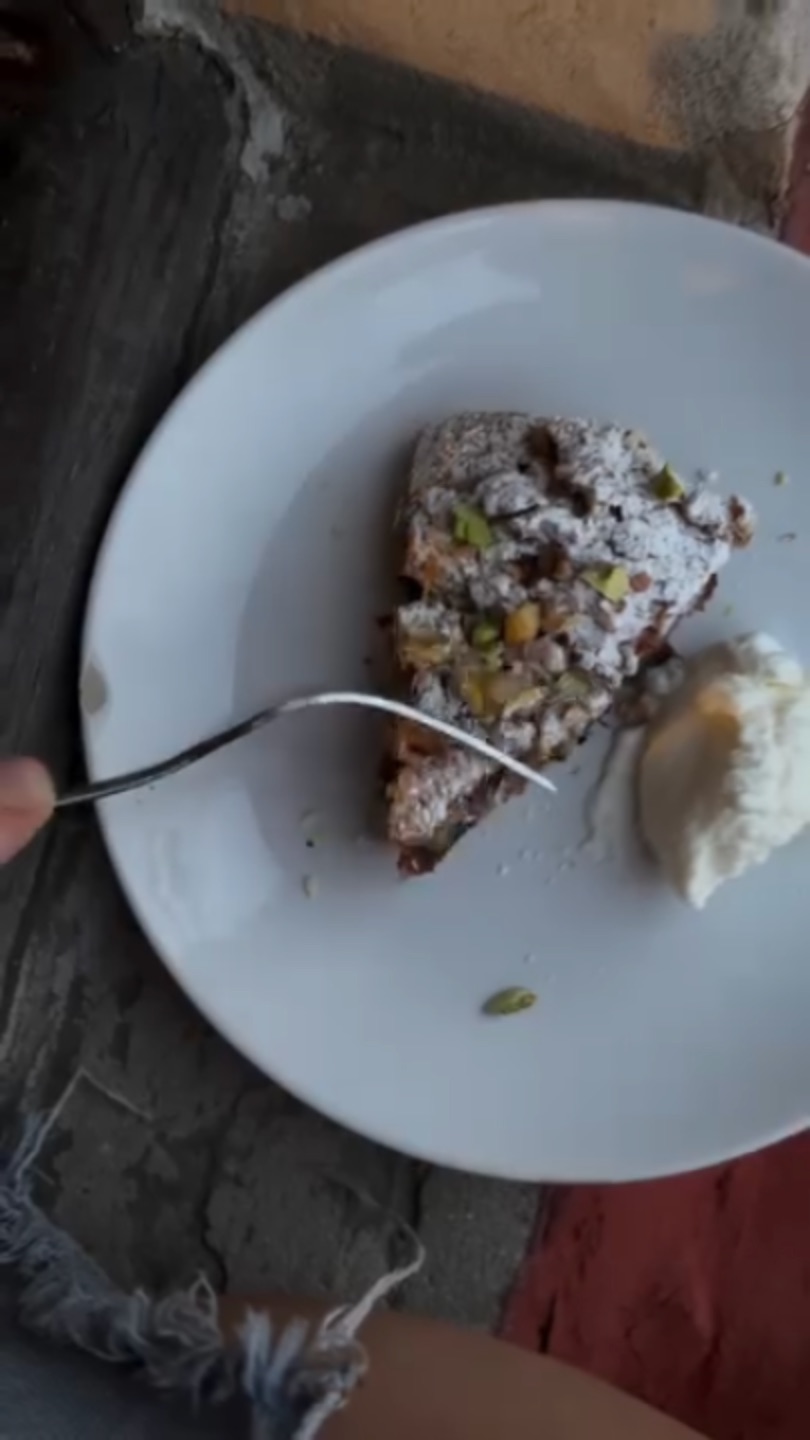 Flourless Walnut & Date Cake, from the reel
