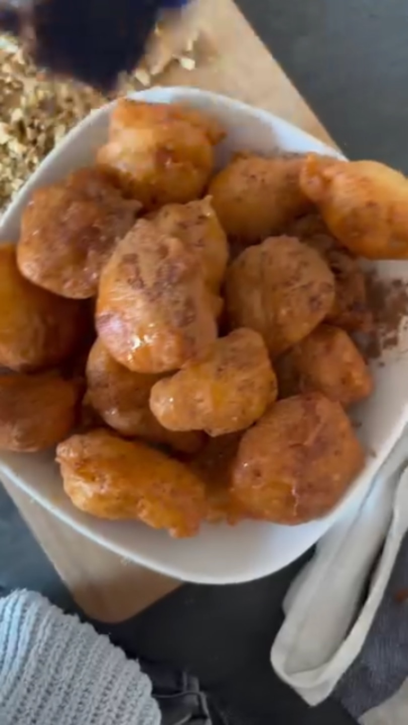 Loukoumades (Greek Donut Puffs), from the reel