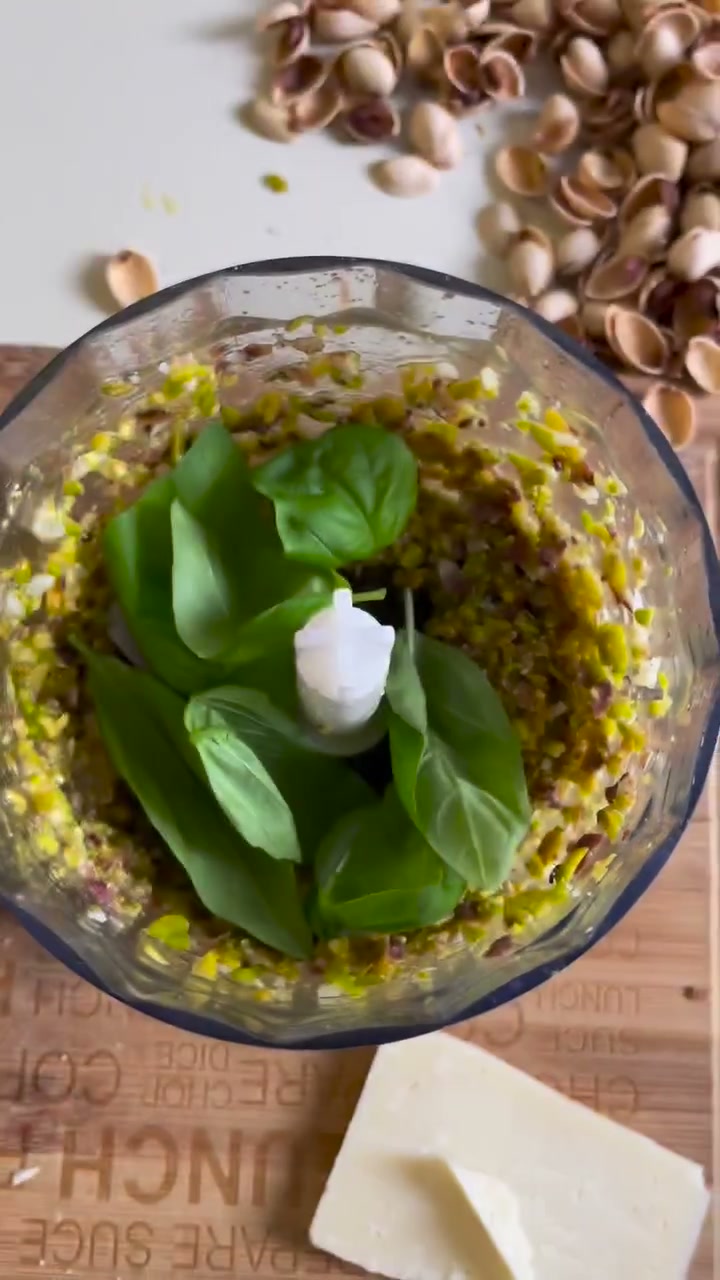 Pistachio Pesto Pasta, from the reel